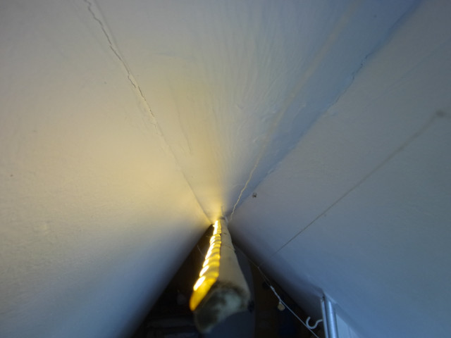 LED-Streifen auf Bambusstab an decke (indirekt)