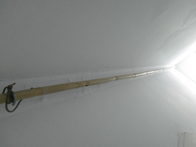 LED-Streifen auf Bambusstab an decke (indirekt)